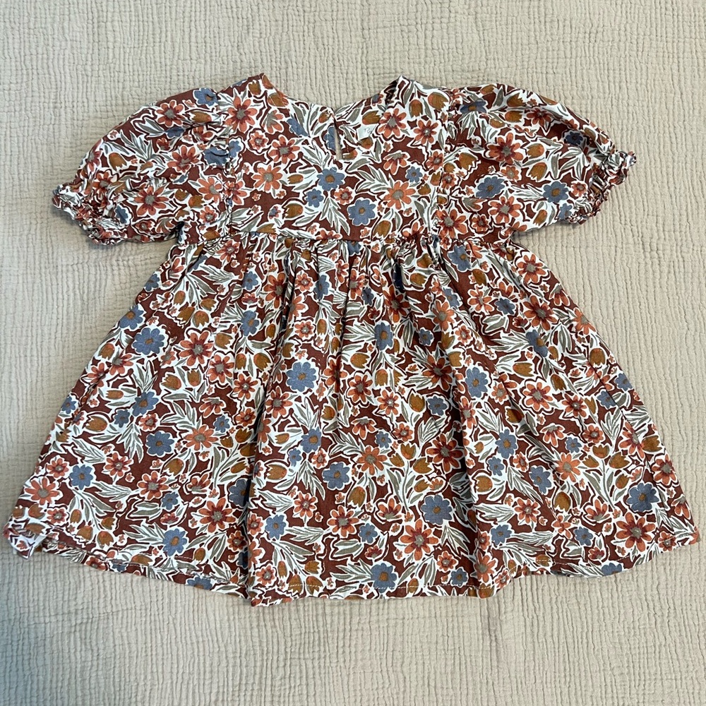 Rylee + Cru Autumn Floral Baby Dress